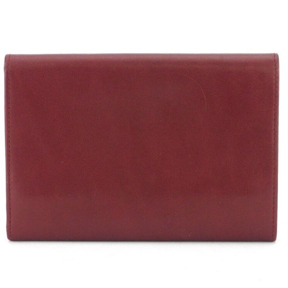 Authentic Cartier purses mast line Bordeaux leather Auth used - Picture 4 of 8